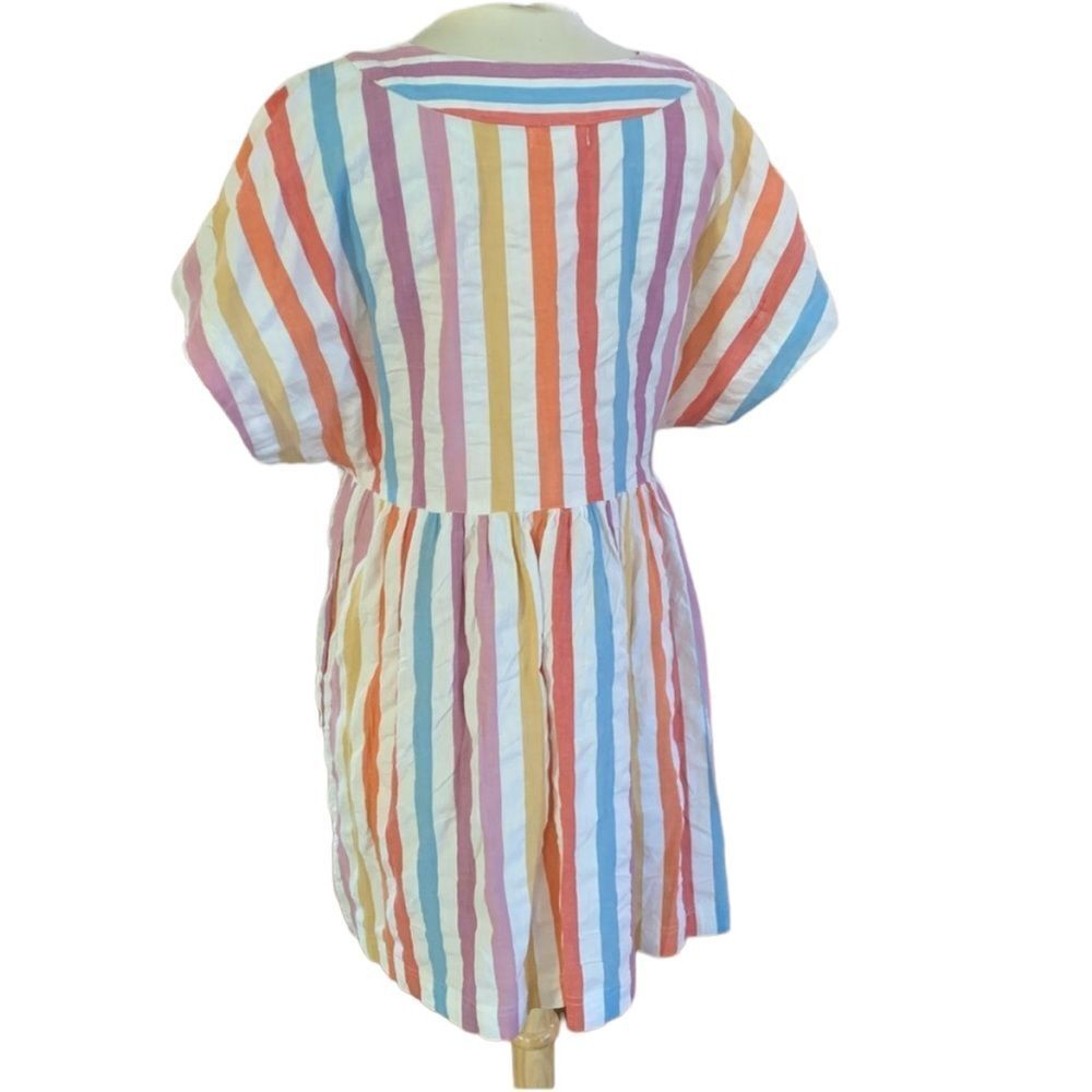 Roller Rabbit Rainbow Striped Nettie Caftan XS - Picture 4 of 8